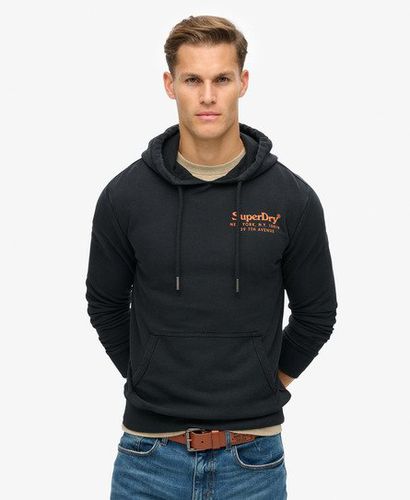 Men's Tonal Venue Logo Hoodie Black / Jet Black - Size: L - Superdry - Modalova