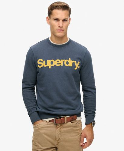 Men's Classic Core Logo Sweatshirt Navy / Lauren Navy - Size: XL - Superdry - Modalova