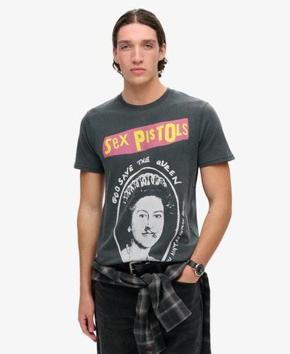 Men's Sex Pistols x Limited Edition T-shirt Black / Mid Merch Black - Size: S - Superdry - Modalova