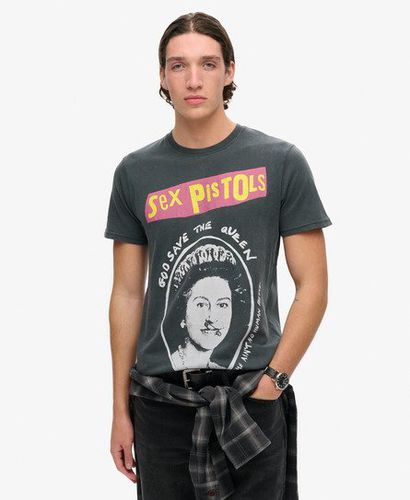 Men's Sex Pistols x Limited Edition T-shirt Black / Mid Merch Black - Size: XS - Superdry - Modalova