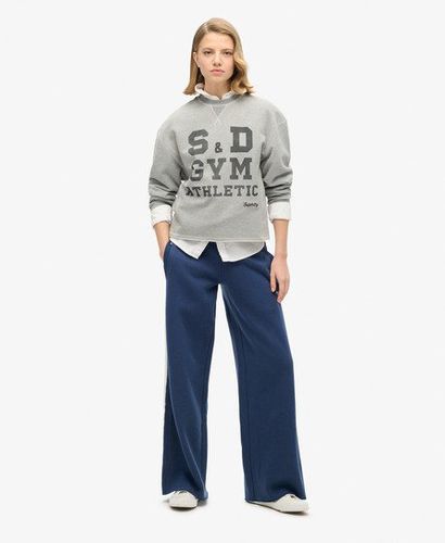 Damen Essential Jogginghosen mit Geradem Bein und Logo, Größe: 38 - Superdry - Modalova