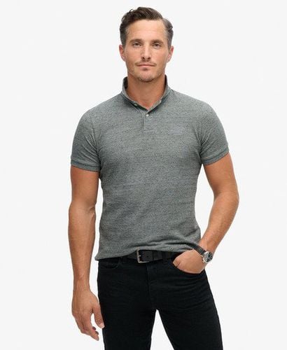 Men's Classic Pique Polo Shirt Grey / Flint Steel Grit - Size: Xxxl - Superdry - Modalova