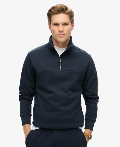 Men's Tech Loose Half Zip Sweatshirt Navy / Deep Navy - Size: L - Superdry - Modalova