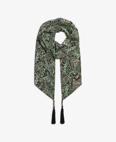 Women's St Tropez Paisley Scarf Green / Green Leaf Paisley - Size: 1SIZE - Superdry - Modalova