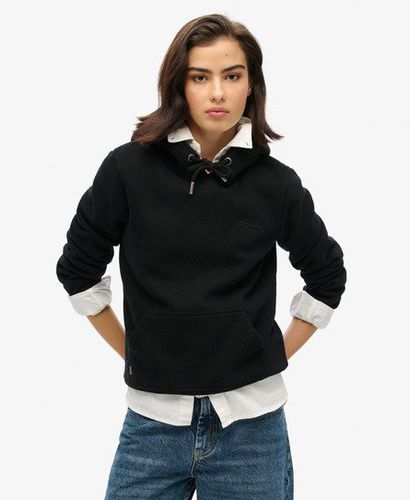 Women's Essential Logo Hoodie Black - Size: 12 - Superdry - Modalova