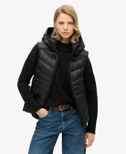 Damen Fuji Steppweste mit Kapuze - Größe: 34 - Superdry - Modalova