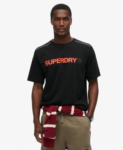 Men's Tech Logo Relaxed T-Shirt Black - Size: L - Superdry - Modalova