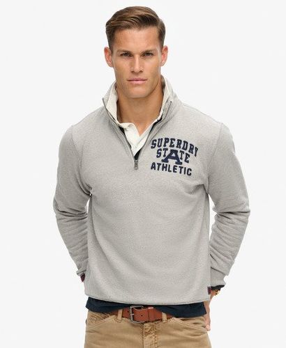 Herren Vintage Athletic Pullover mit Halbem Reißverschluss - Größe: Xxl - Superdry - Modalova