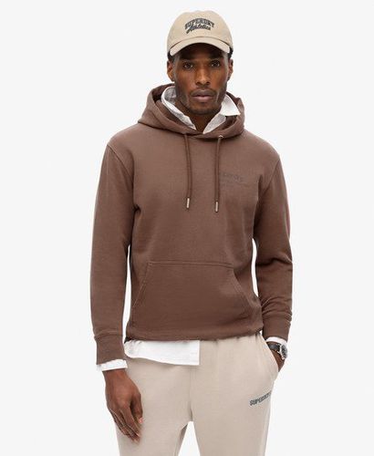 Men's Core Logo City Loose Fit Hoodie Brown / Nutmeg Spice - Size: L - Superdry - Modalova