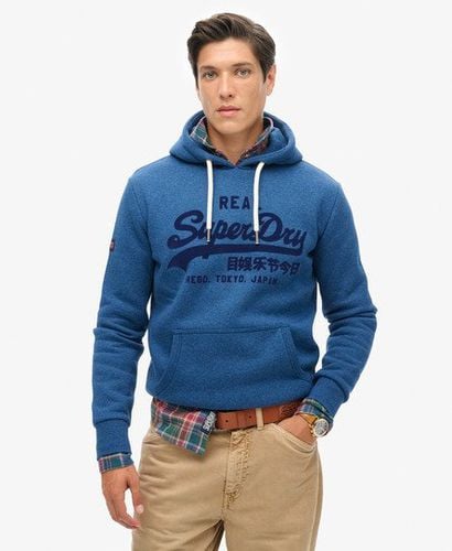 Men's Mens Classic Tonal Vintage Logo Hoodie, Blue, Size: Xxxl - Superdry - Modalova