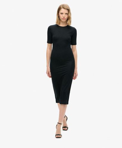 Damen Kurzärmeliges Midikleid aus Jersey - Größe: 38 - Superdry - Modalova