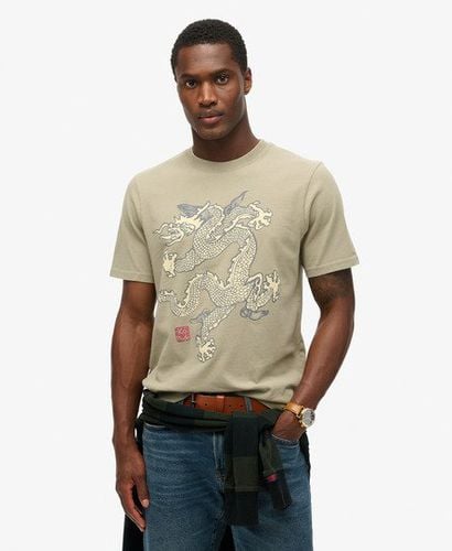 Men's x Komodo Vintage T-Shirt Khaki / Light Khaki Green - Size: Xxxl - Superdry - Modalova