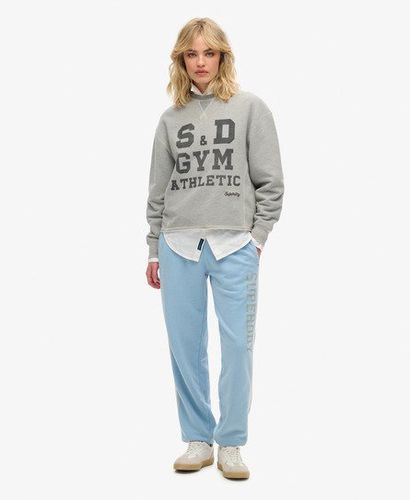 Women's Athletic Essentials Vintage Side Stripe Joggers Blue / Allure Blue - Size: 16 - Superdry - Modalova