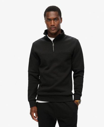 Men's Tech Loose Half Zip Sweatshirt Black - Size: L - Superdry - Modalova