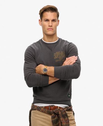 Herren Copper Label Workwear Grafik-Sweatshirt mit Rundhalsausschnitt - Größe: S - Superdry - Modalova