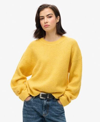 Damen Angerauter Pullover mit Rundhalsausschnitt - Größe: 36 - Superdry - Modalova