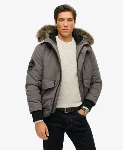 Men's Men's Grey Everest Bomber Jacket, Size: S - Superdry - Modalova