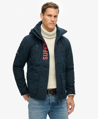 Men's Ultimate SD Windcheater Jacket Navy / Eclipse Navy/Bold Orange - Size: L - Superdry - Modalova