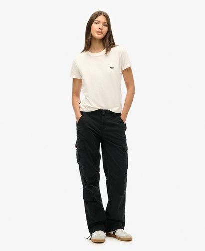 Women's Low Rise Straight Cargo Pants Black / Washed Black - Size: 30 - Superdry - Modalova