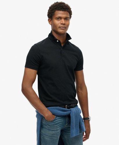 Men's Jersey Polo Shirt, Black, Size: S - Superdry - Modalova