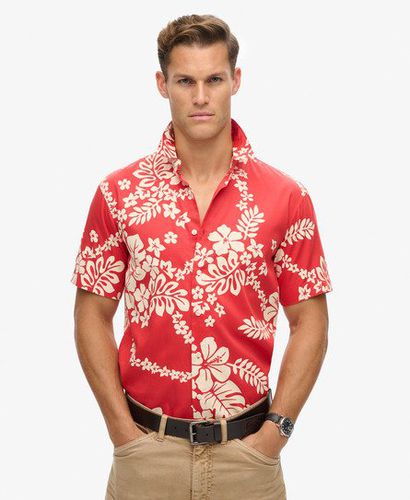 Men's Hawaiian Shirt Red / Surf School Red - Size: XL - Superdry - Modalova