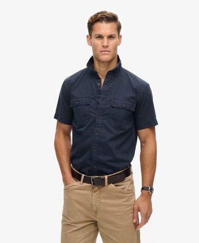 Men's Military Short Sleeve Shirt Navy / Eclipse Navy - Size: M - Superdry - Modalova