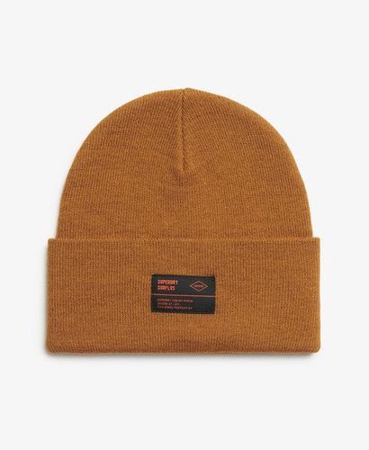 Women's Surplus Knitted Beanie Hat Brown / Denim Co Tobacco Brown - Size: 1SIZE - Superdry - Modalova