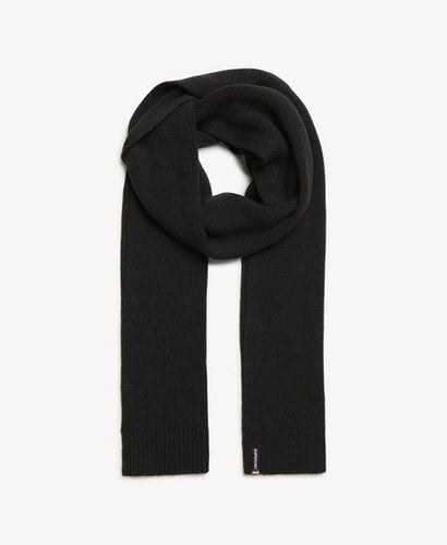 Women's Essential Logo Knitted Scarf Black - Size: 1SIZE - Superdry - Modalova