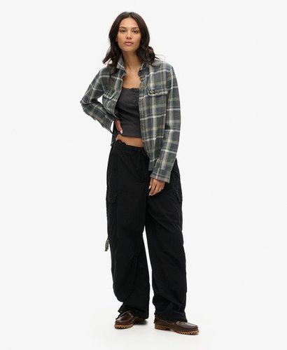 Women's Baggy Parachute Pants Black - Size: M/L - Superdry - Modalova