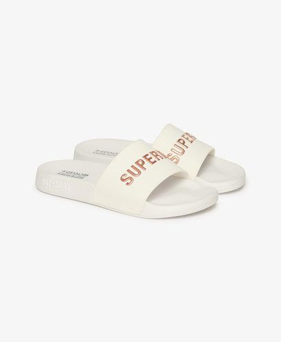 Women's Code Logo Badesandalen - Größe: S - Superdry - Modalova