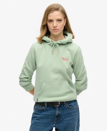 Women's Essential Logo Hoodie Green / Sea Green - Size: 10 - Superdry - Modalova