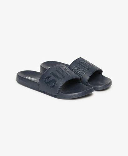 Men's Vegan Core Pool Sliders Navy / Deep Navy/deep Navy - Size: 6-7 - Superdry - Modalova