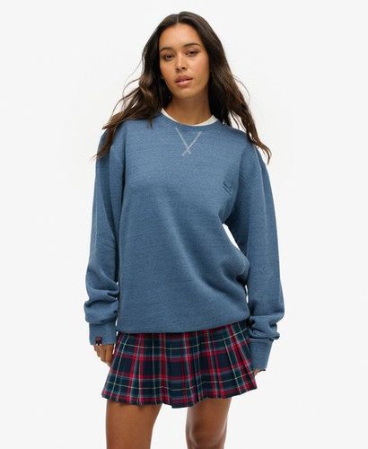 Women's Classic Oversized Essential Sweatshirt, Blue, Size: XL - Superdry - Modalova