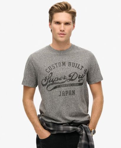 Men's Copper Label Workwear T-Shirt Grey / Light Grey True Grit - Size: S - Superdry - Modalova