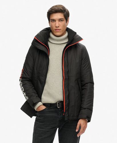 Herren Yachter Windbreaker-Jacke mit Kapuze und Logodruck, Größe: M - Superdry - Modalova