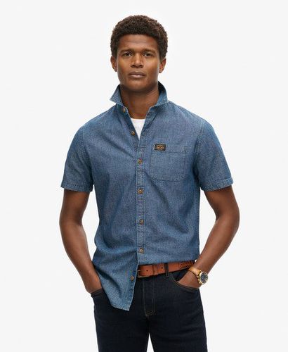 Men's Kurzärmeliges Vintage Loom Hemd - Größe: M - Superdry - Modalova