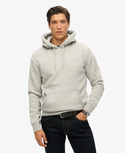 Men's Essential Logo Hoodie Grey / Athletic Grey Marl - Size: L - Superdry - Modalova