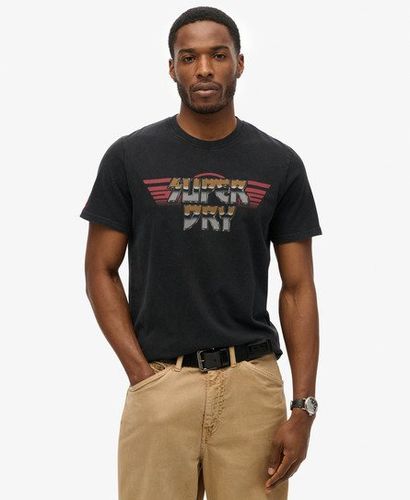 Herren T-Shirt Mit Rockband-Grafik, , Größe: S - Superdry - Modalova