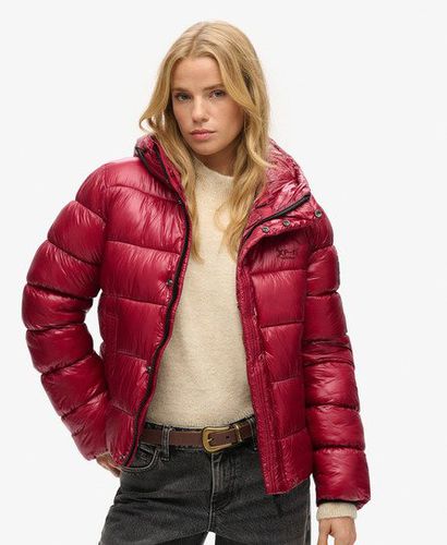 Women's Shine Sports Steppjacke mit Kapuze - Größe: 40 - Superdry - Modalova