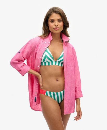 Damen Gestreiftes Triangel-Bikinioberteil - Größe: 38 - Superdry - Modalova