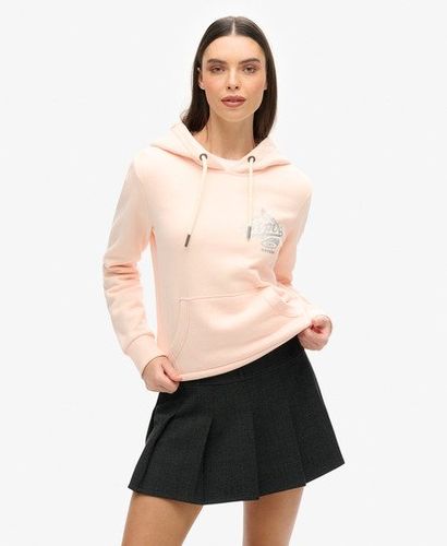 Women's Athletic Metallic Hoodie Pink / Pink Clay - Size: 10 - Superdry - Modalova