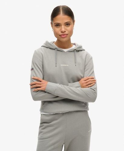Women's Plain Hoodie Grey / Monument Grey - Size: 12 - Superdry - Modalova