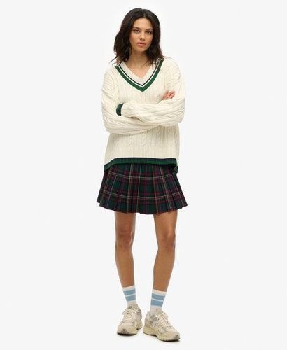 Women's Check Mini Skirt Green / Green Check - Size: 16 - Superdry - Modalova