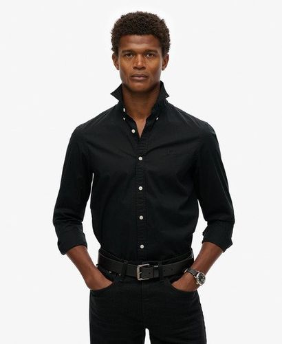 Men's Essentials Tailored Lite Shirt Black - Size: S - Superdry - Modalova