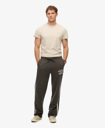 Men's Athletic Essentials Straight Joggers Dark Grey / Charcoal - Size: S - Superdry - Modalova