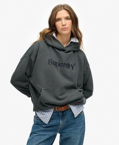 Women's Lässiges Core Hoodie mit Logostickerei - Größe: 38 - Superdry - Modalova
