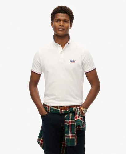Men's Poolside Polo Shirt White / Optic - Size: Xxl - Superdry - Modalova