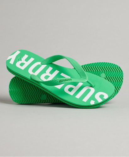 Men's Code Essential Flip Flops Green / Bright Green - Size: S - Superdry - Modalova