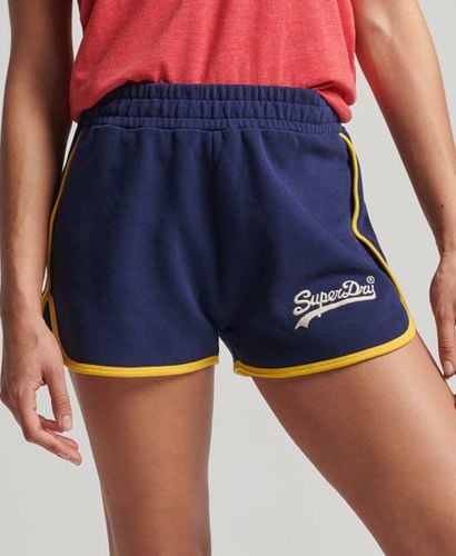 Women's Vintage Logo College Shorts Navy / Rich Navy - Size: 12 - Superdry - Modalova