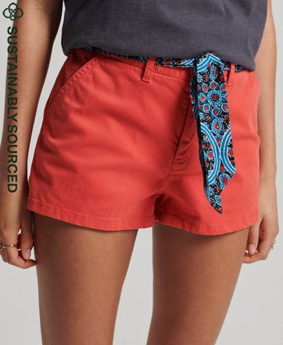 Women's Organic Cotton Vintage Chino Hot Shorts / Soda Pop - Size: 14 - Superdry - Modalova